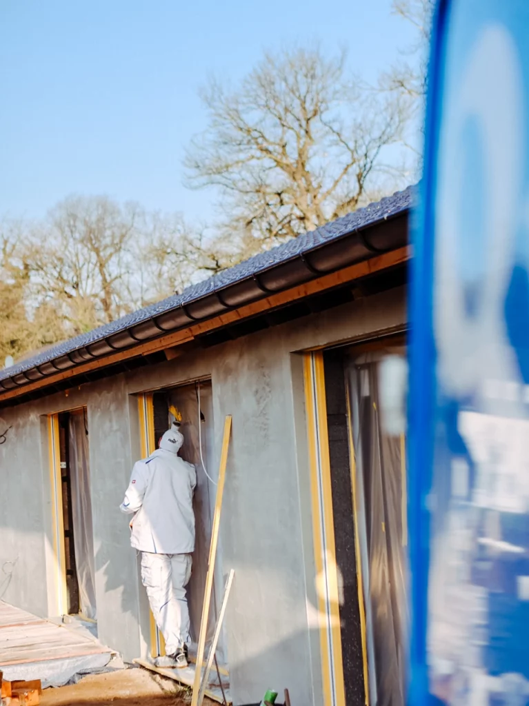 Projektaufnahme der Quint Verputz & Trockenbau GmbH bei fachgerechten Ausbauarbeiten