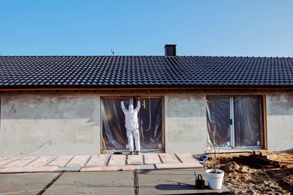 Mitarbeiter von Quint bei hochwertigen Oberflächenarbeiten